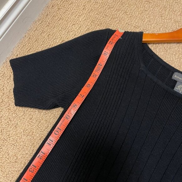 Banana Republic Ribbed Knit Dress Black – S - Picture 9 of 11